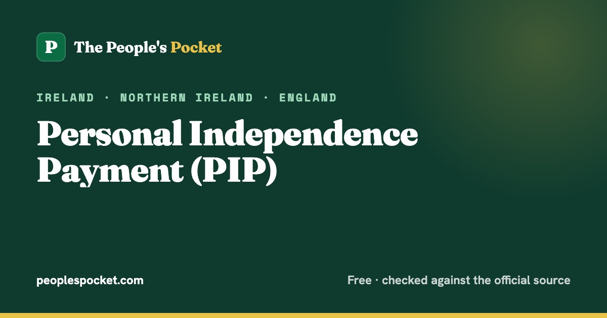 Personal Independence Payment (PIP): Easy Read | The People's Pocket